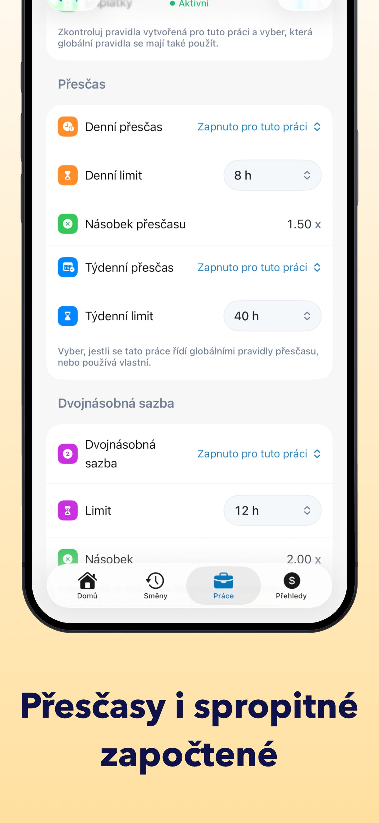 Sledování času - HoursKit