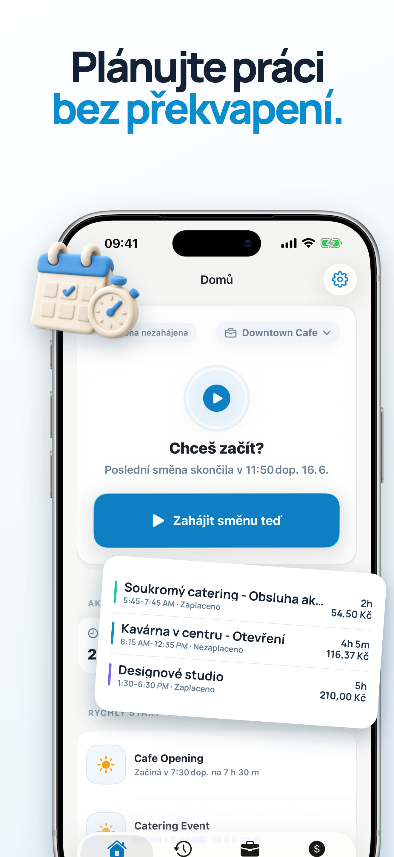 Šablony směn pro opakující se pracovní dobu