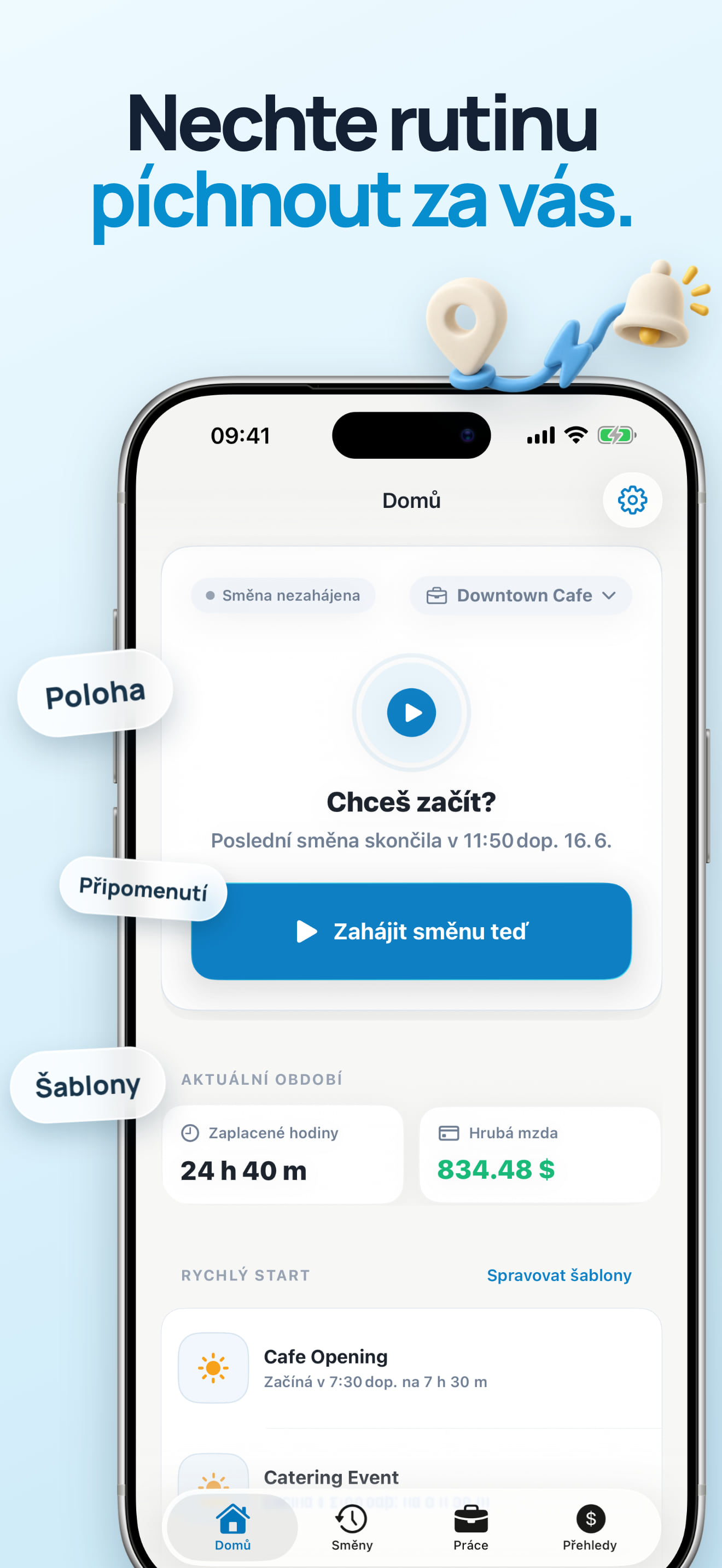 Automatický příchod podle polohy pro iPhone