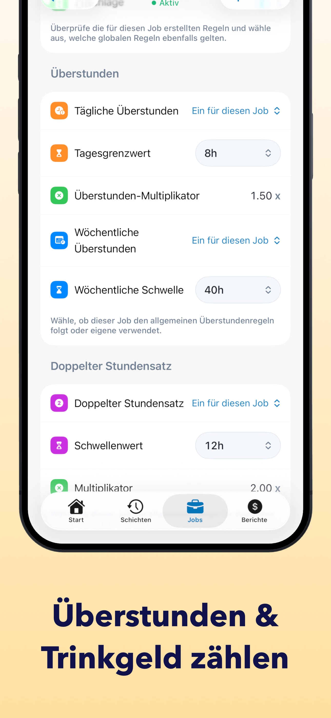Arbeitszeit - HoursKit