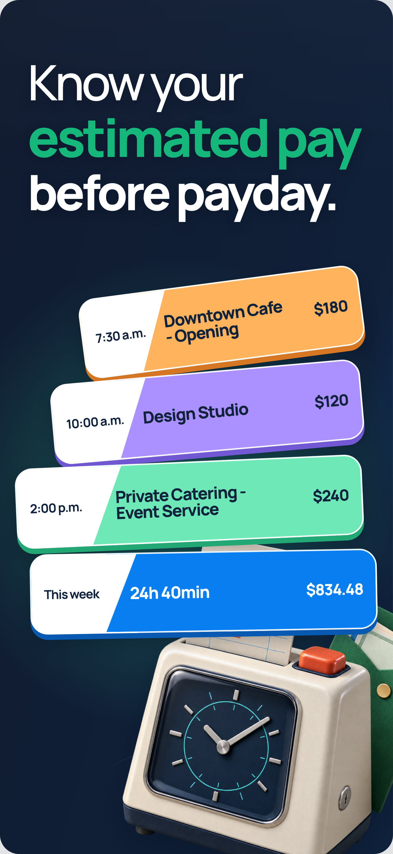 Hourly Pay, Overtime, and Wage Calculator App
