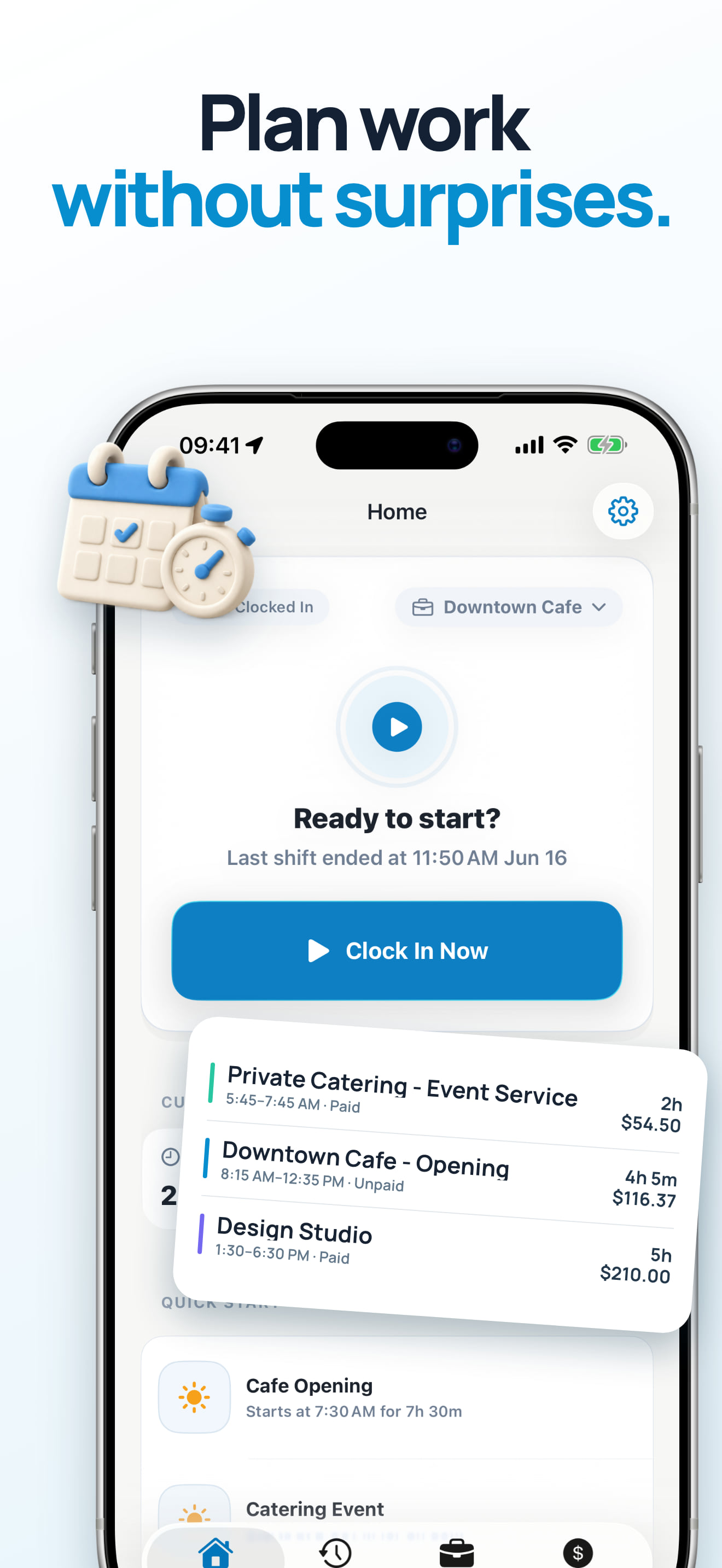 Shift Template App for Repeating Work Hours