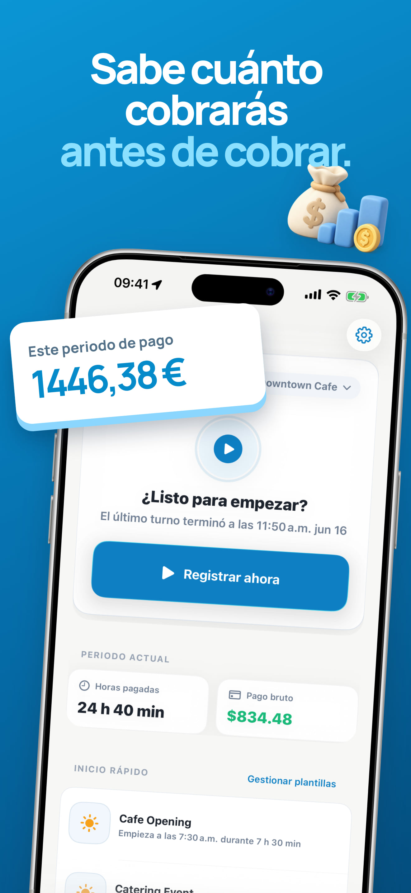 Estimaciones de sueldo a partir de tus turnos