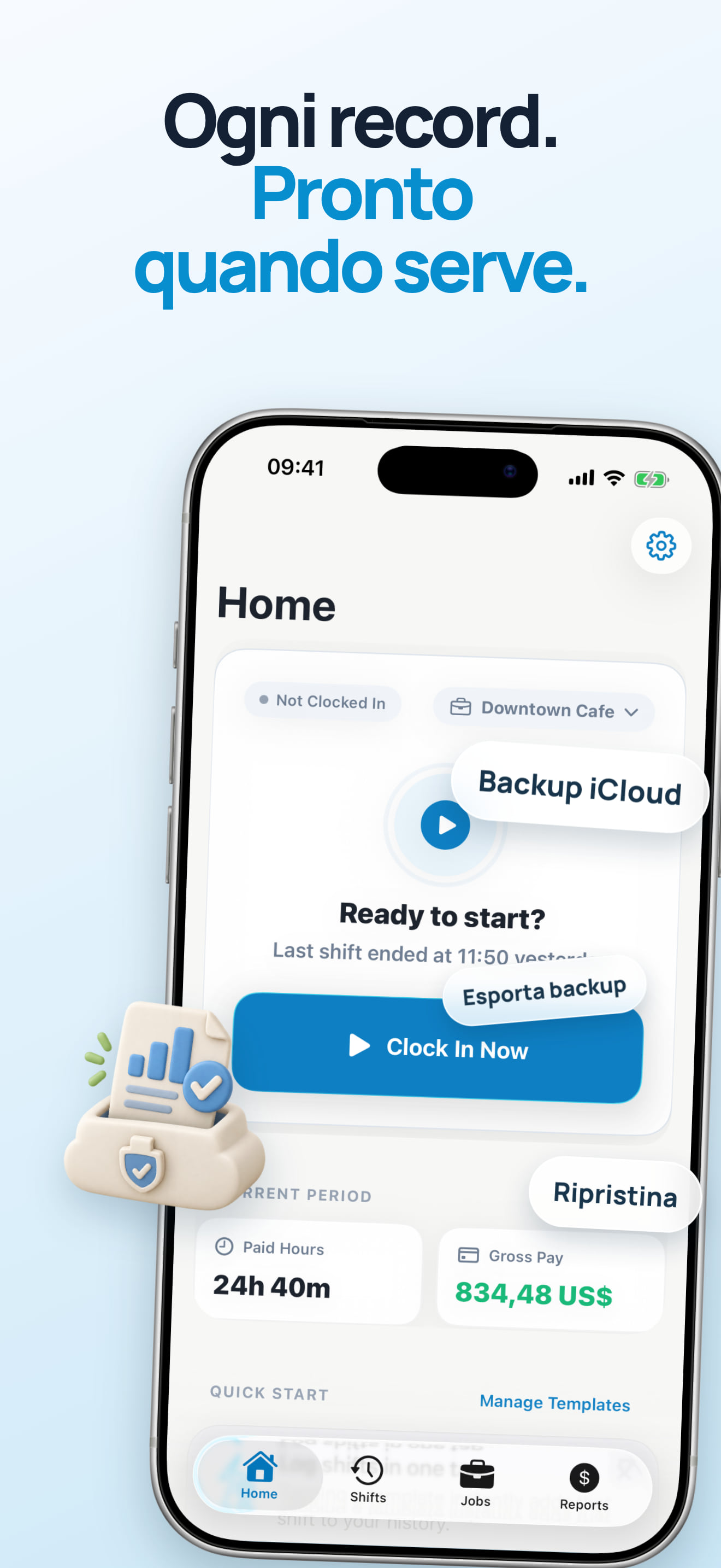 Tracker ore iCloud per iPhone e iPad